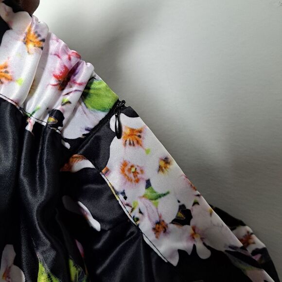 Choles floral summer spring forest mid length skirt sz S/M - Picture 5 of 5